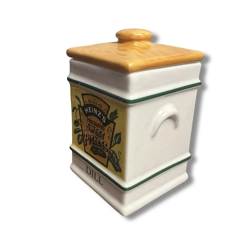 Country Store Spice Jar Collection - Porcelain - Vintage - Dill‎